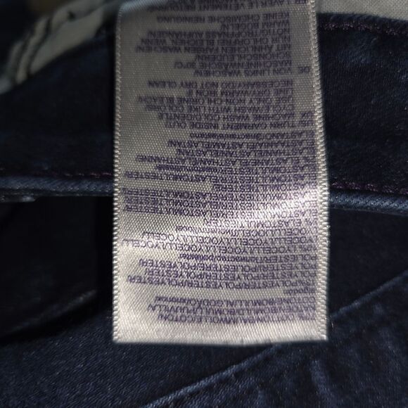 NYDJ Marilyn Straight Leg Dark Wash Denim Jeans Size 14W Lift X Tuck - Picture 6 of 6